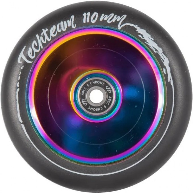 Колесо TECH TEAM для самоката X-Treme 110*24мм, Hollow, neochrome NN003283 Колесо TECH TEAM для самоката X-Treme 110*24мм, Hollow, neochrome NN003283
