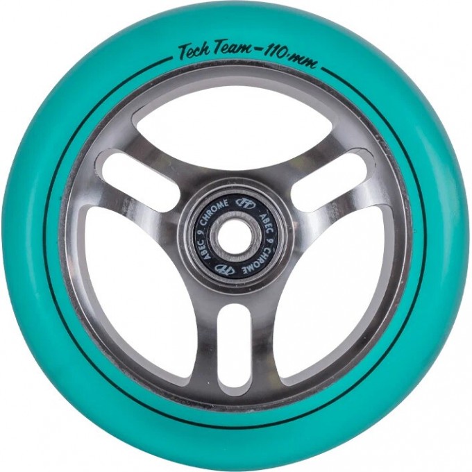 Колесо TECH TEAM для самоката X-Treme 110*24мм TRIANGLE, sea blue transparent NN007702 Колесо TECH TEAM для самоката X-Treme 110*24мм TRIANGLE, sea blue transparent NN007702