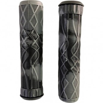 Набор TECH TEAM грипсы 2шт с барендами BL 115/S22, Black-Grey Набор TECH TEAM грипсы 2шт с барендами BL 115/S22, Black-Grey