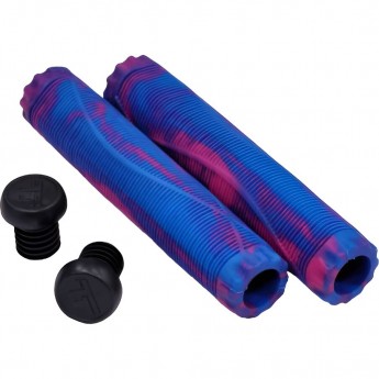 Набор TECH TEAM грипсы 2шт с барендами Fish, 170mm,на трюковой самокат 294354 Blue/Pink, Набор TECH TEAM грипсы 2шт с барендами Fish, 170mm,на трюковой самокат 294354 Blue/Pink,