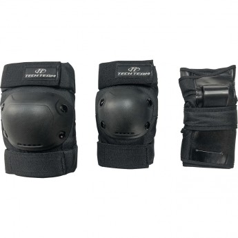 Набор защиты TECH TEAM SAFETY LINE черный 900 (M) 1/24 колени, локти, перчатки Набор защиты TECH TEAM SAFETY LINE черный 900 (M) 1/24 колени, локти, перчатки