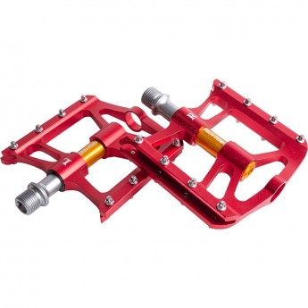 Педали TECH TEAM алюминиевые фрез. со сьемными шипами, CrMo ось, 3 пром. подш., 9/16" 1/20 ALNC-1060 red Педали TECH TEAM алюминиевые фрез. со сьемными шипами, CrMo ось, 3 пром. подш., 9/16" 1/20 ALNC-1060 red