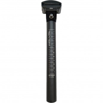 Подседельный штырь TECH TEAM 27,2x250 mm, алюминиевый с креплением, черный JS-609