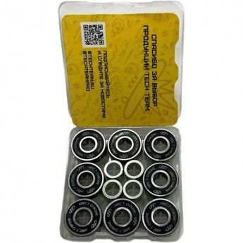 Подшипники TECH TEAM 608RS, ABEC- 7, 8 шт.+8 шайб+4 спейсера
