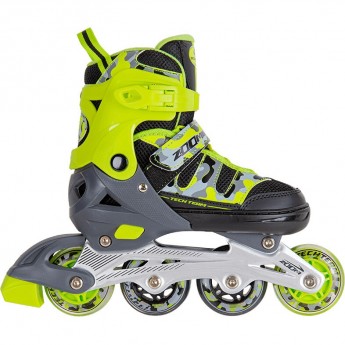 Ролики TECH TEAM ZOOM р.34-37 (M) зеленый