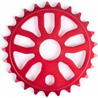 Звезда передняя TECH TEAM для БМХ Samox CW-1416M 25T алюминиевая, красная